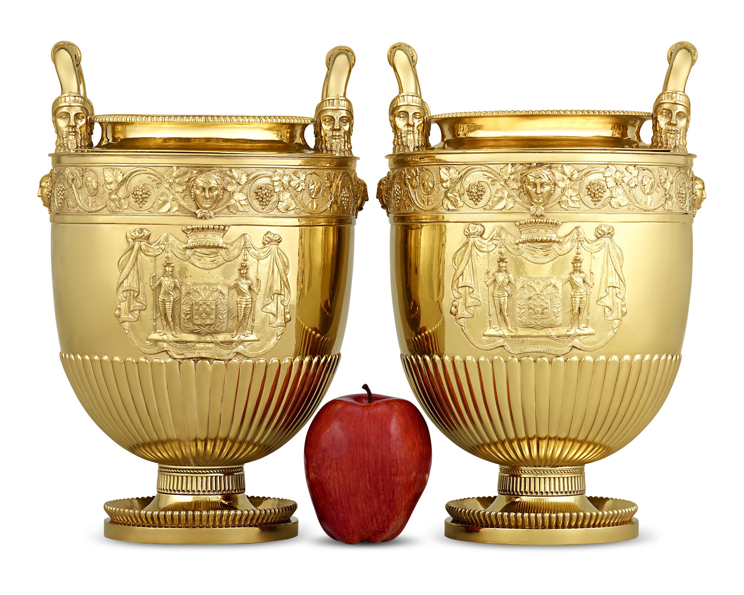 Paul Storr Silver-Gilt Wine Coolers 1