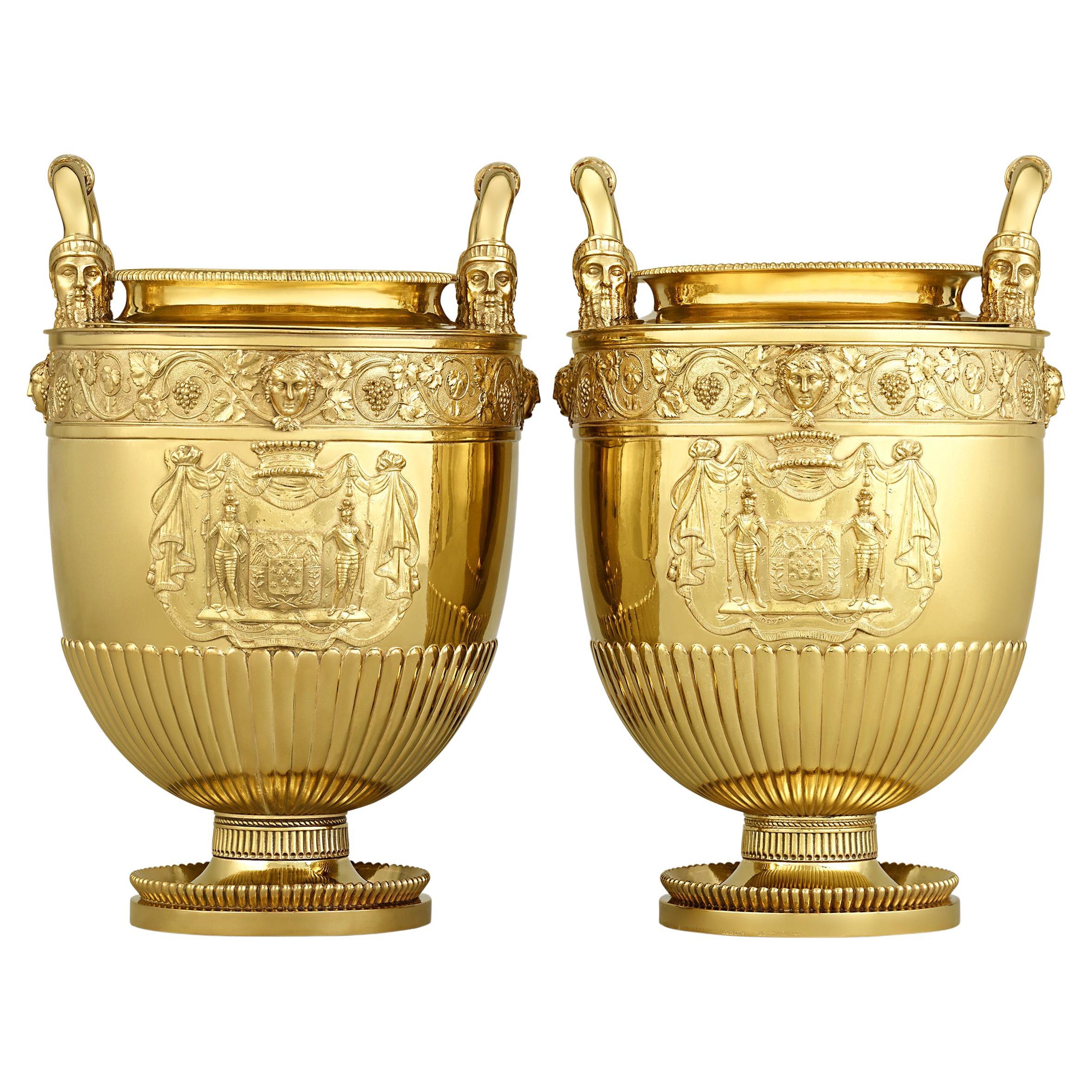 Paul Storr Silver-Gilt Wine Coolers