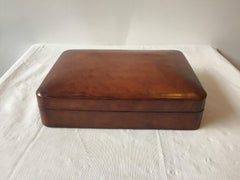 Paul Stuart Hand Tooled Italian Leather Box