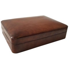 Paul Stuart Hand Tooled Italian Leather Box