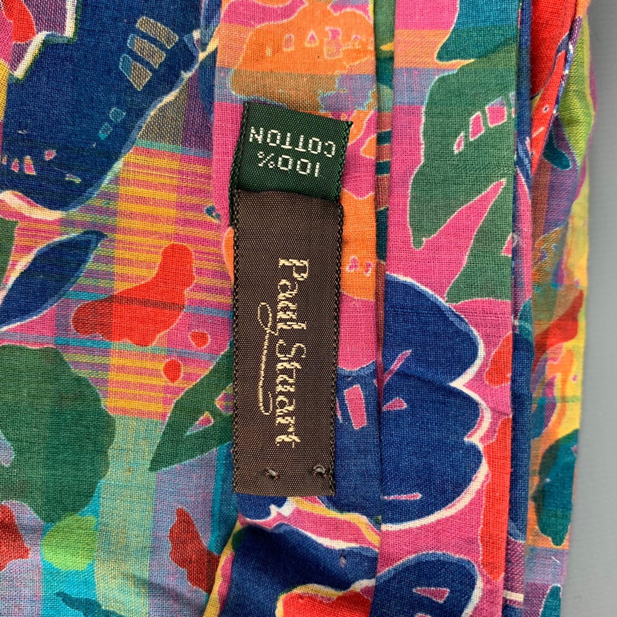 Men's PAUL STUART Multi-Color Abstract Cotton Tie