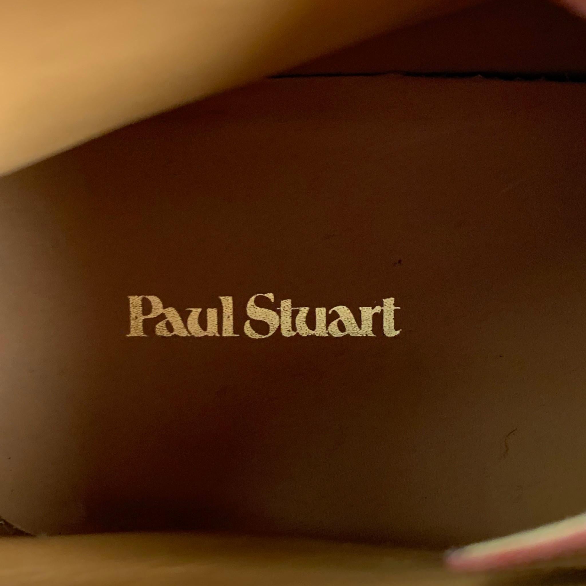 PAUL STUART Size 10.5 Tan Brown Leather Wingtip Boots 3