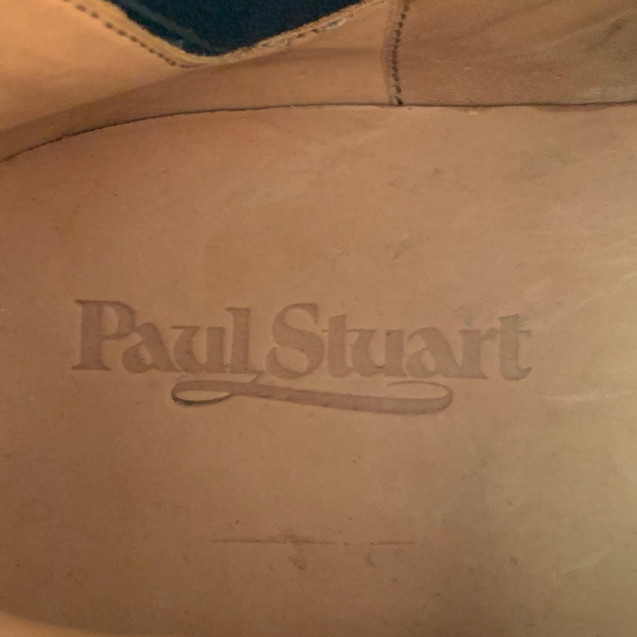 PAUL STUART Größe 11 Hellbraune antike Lederstiefel mit Griff oben im Angebot 3