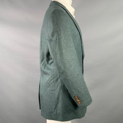 Paul Stuart Taglia 40 Greene & Greene & Greene Cashmere Cappotto sportivo monopetto