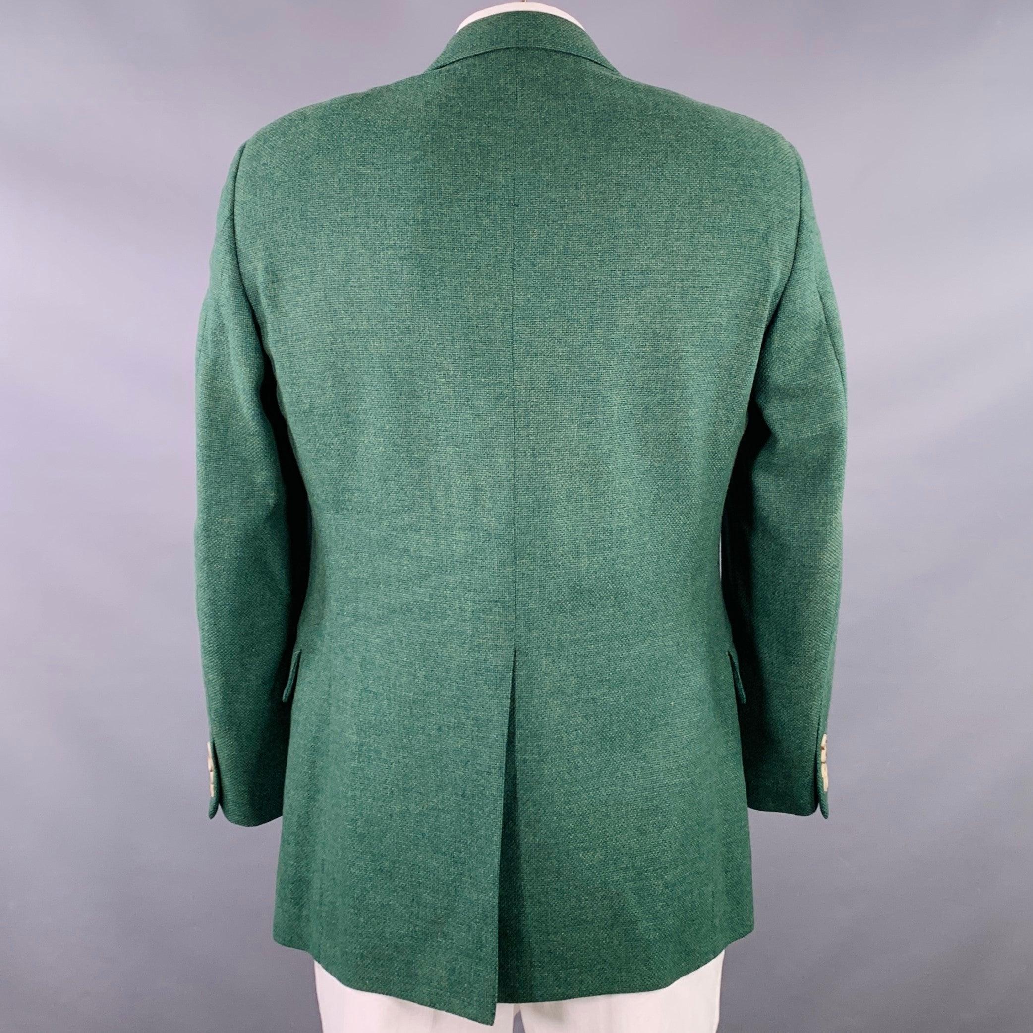Verde Paul Stuart Taglia 42 Greene & Greene Greene & Greene, cappotto sportivo a un petto in vendita