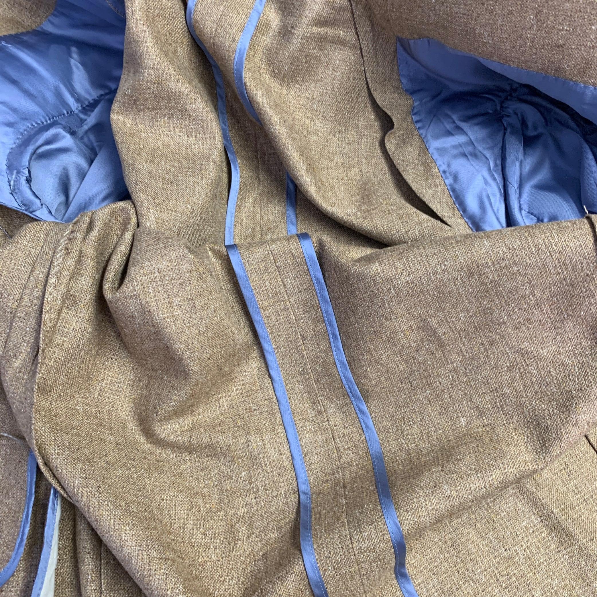 PAUL STUART Größe 42 Regular Tan Silk Notch Lapel Sport Coat 1