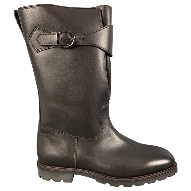 PAUL STUART Size 8 Brown Solid Leather Pull On Boots PAUL STUART Size 8 Brown Solid Leather Pull On Boots – Sui  main image 2