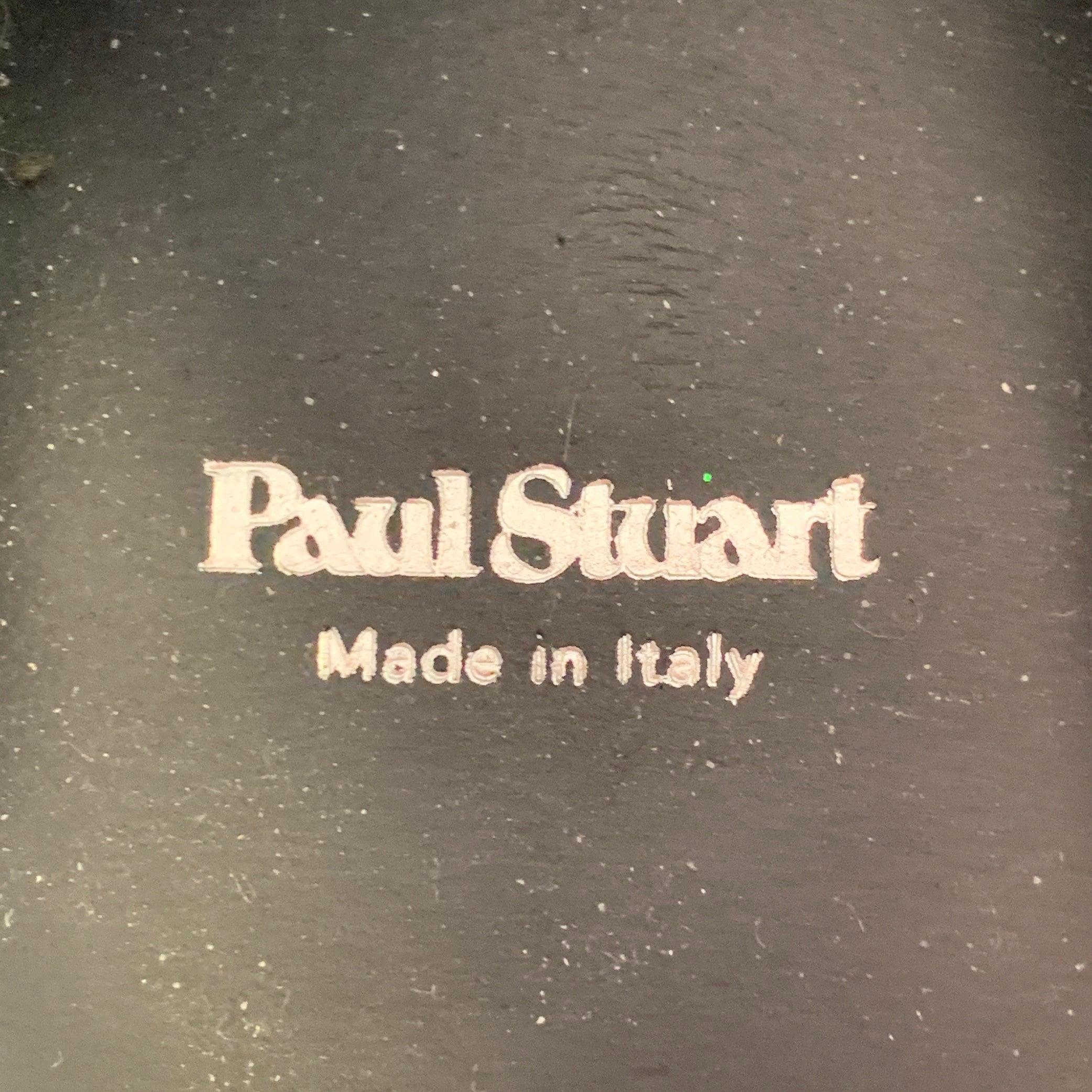 Paul Stuart taglia 8,5 mocassini in velluto nero con paillettes in vendita 2