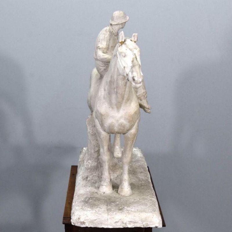 Gesso dell'atelier Paul Sylvestre raffigurante un cavaliere In condizioni buone in vendita a Marseille, FR