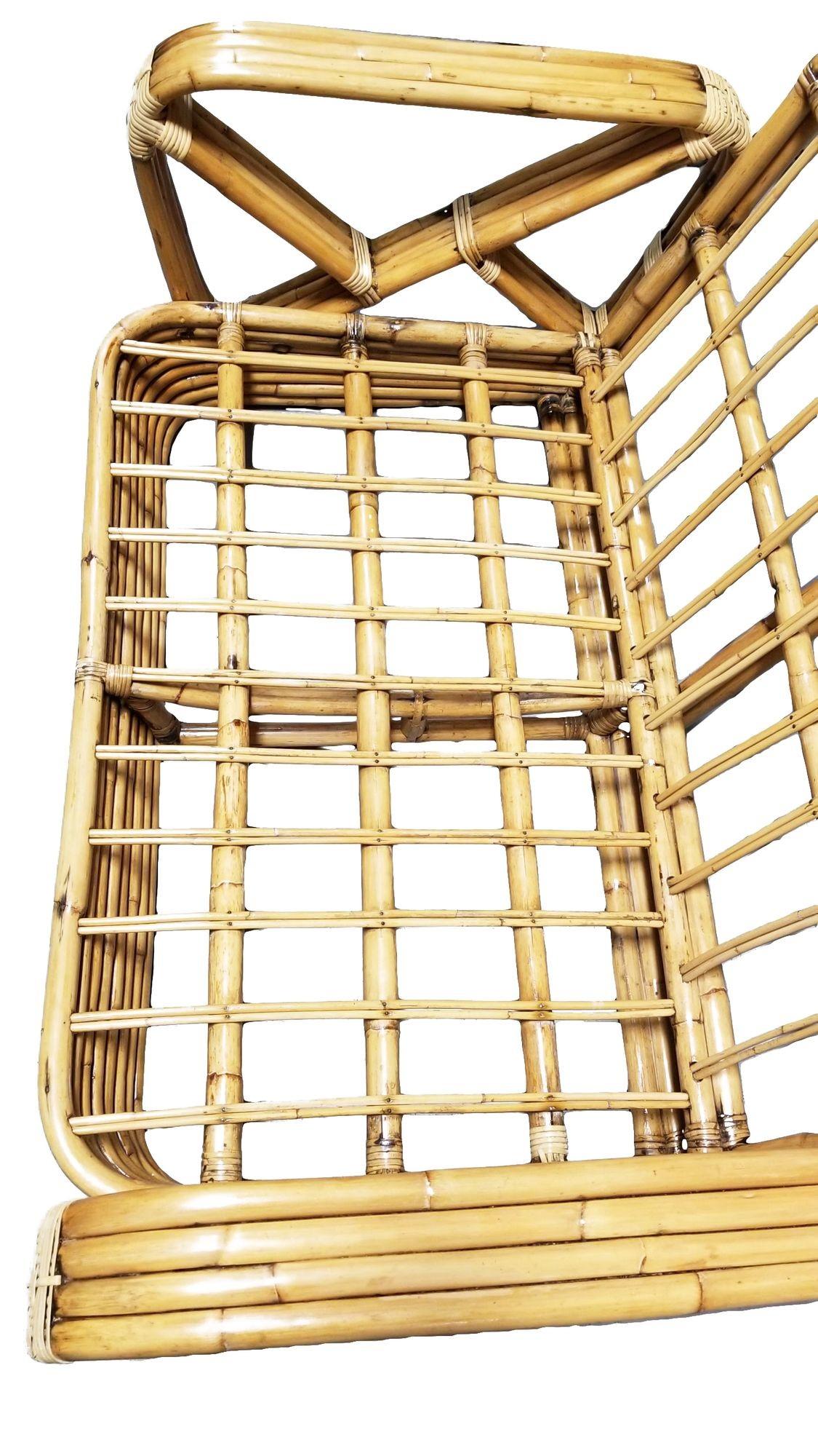 Paul T. Frankl, banquette carrée à dos rond Pretzel à 4 brins en vente 12