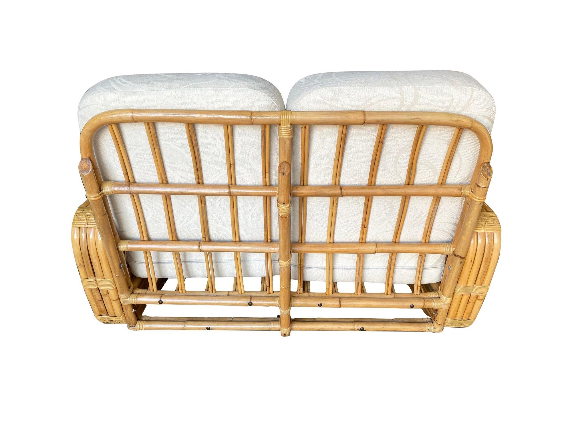 Paul T. Frankl, banquette carrée à dos rond Pretzel à 4 brins en vente 13