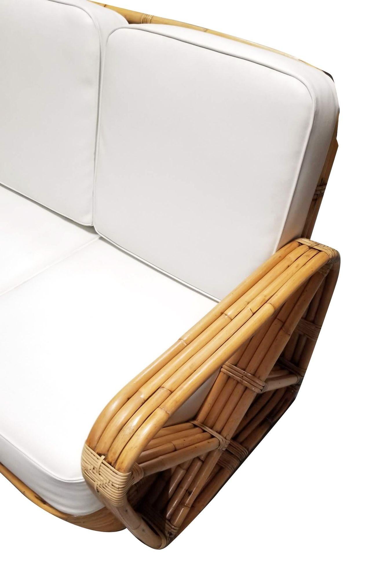 Paul T. Frankl, banquette carrée à dos rond Pretzel à 4 brins en vente 1