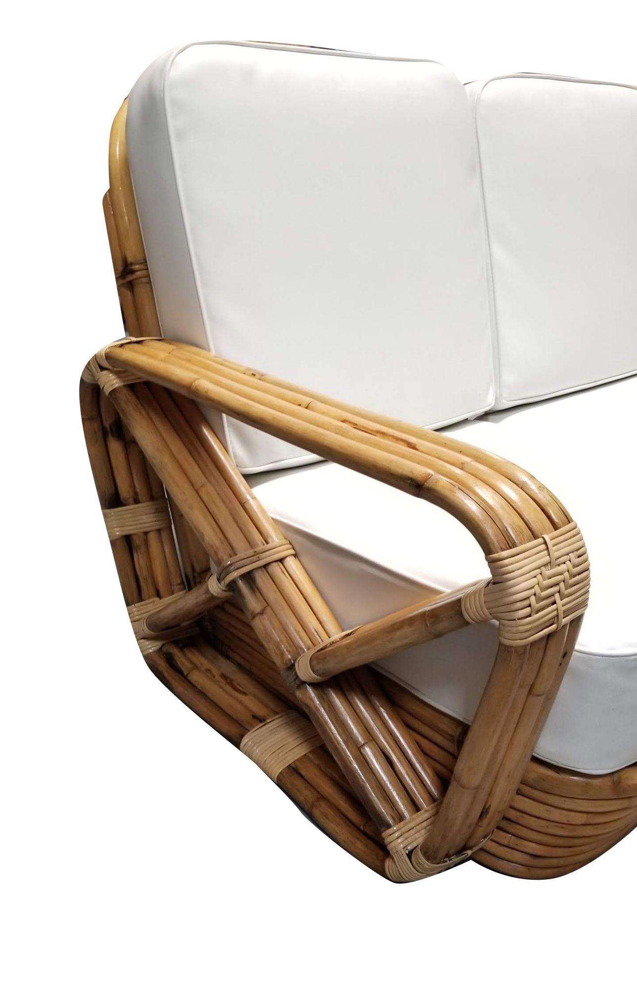 Paul T. Frankl, banquette carrée à dos rond Pretzel à 4 brins en vente 2