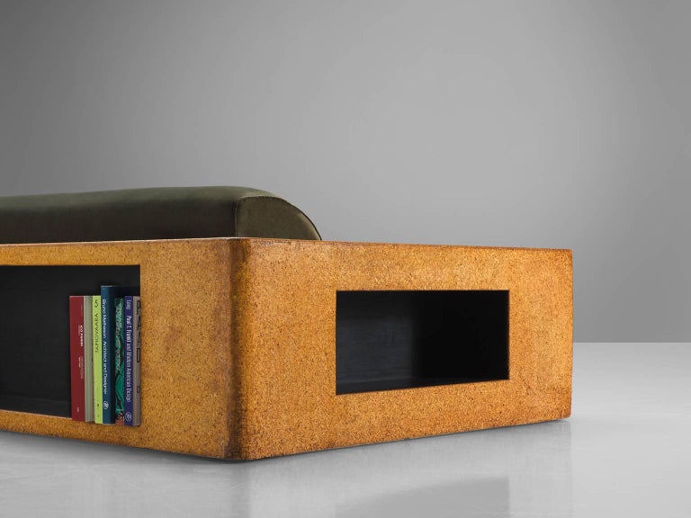 Paul T. Frankl Art Deco Custom Made Cork Sofa, 1930s For Sale at 1stDibs