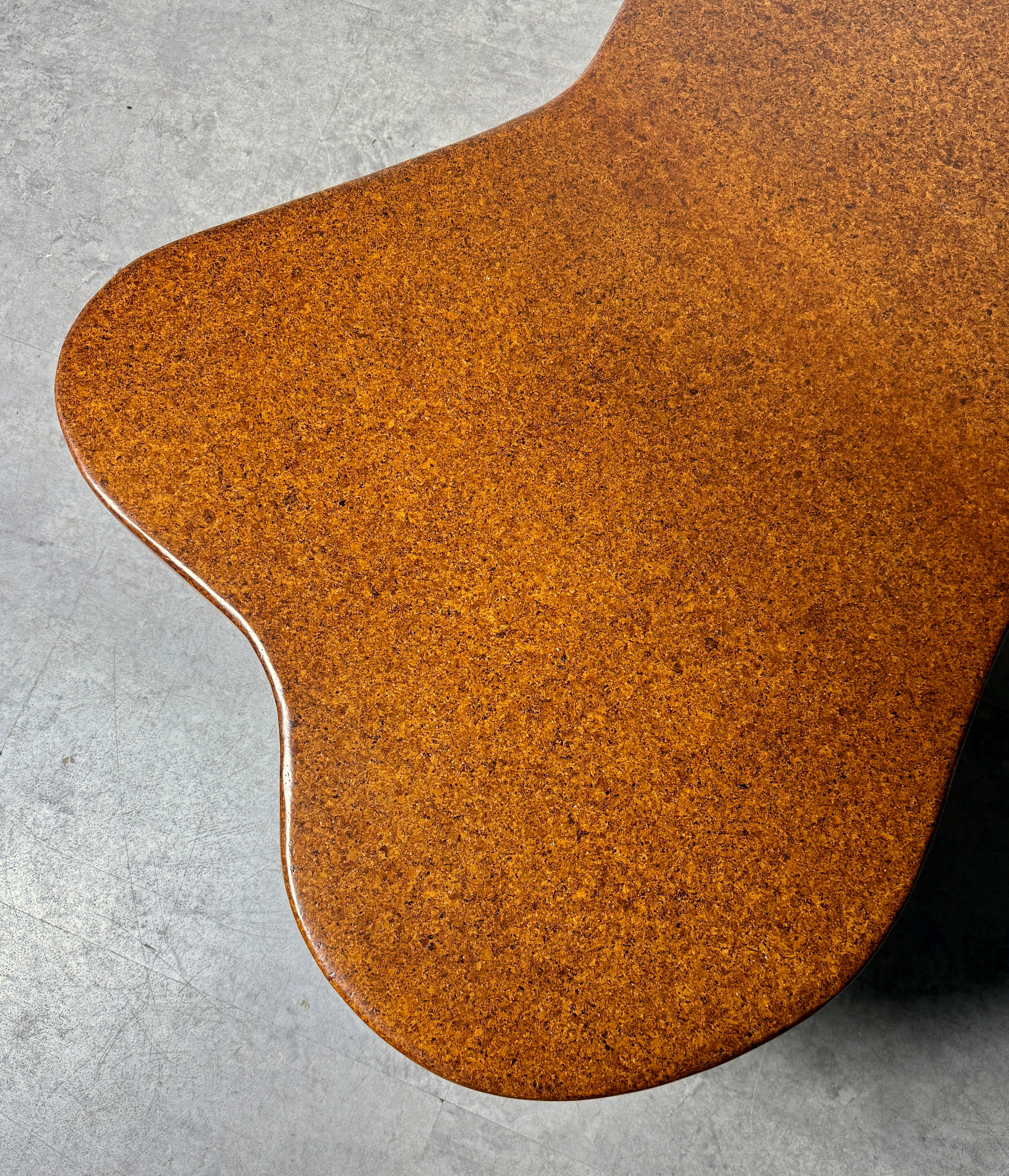 Paul T Frankl Cork Mahogany Amoeba Cloud Coffee Table Model 5005 USA 1950s For Sale 5