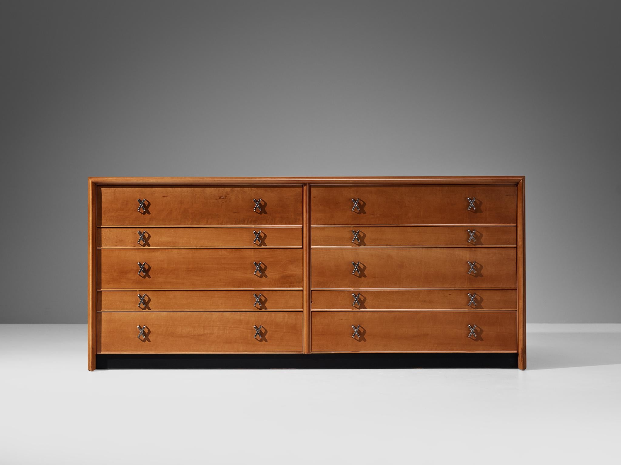 Mid-Century Modern  Paul T. Frankl 'Emissary' Chest of Drawers in Cherry 