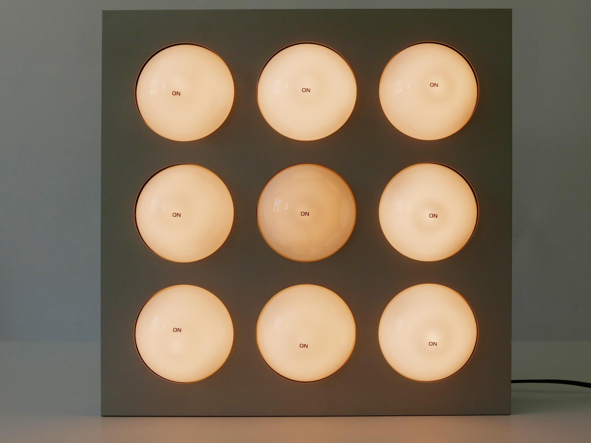 Paul Talman On/Off Light Object or Wall Lamp Fifty Fifty by Interaktives Licht 2