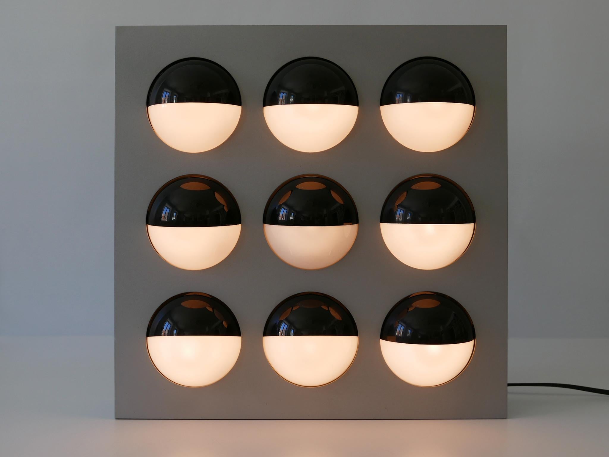 Paul Talman On/Off Light Object or Wall Lamp Fifty Fifty by Interaktives Licht In Good Condition In Munich, DE