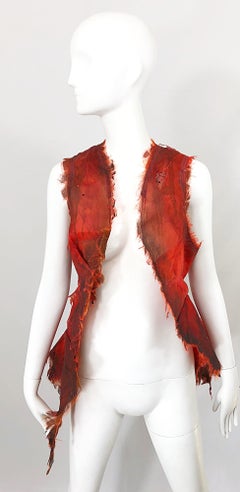 Paul Tazewell Hamilton Tony Award Winning Hand Painted Flames Sequin Vest Jacket