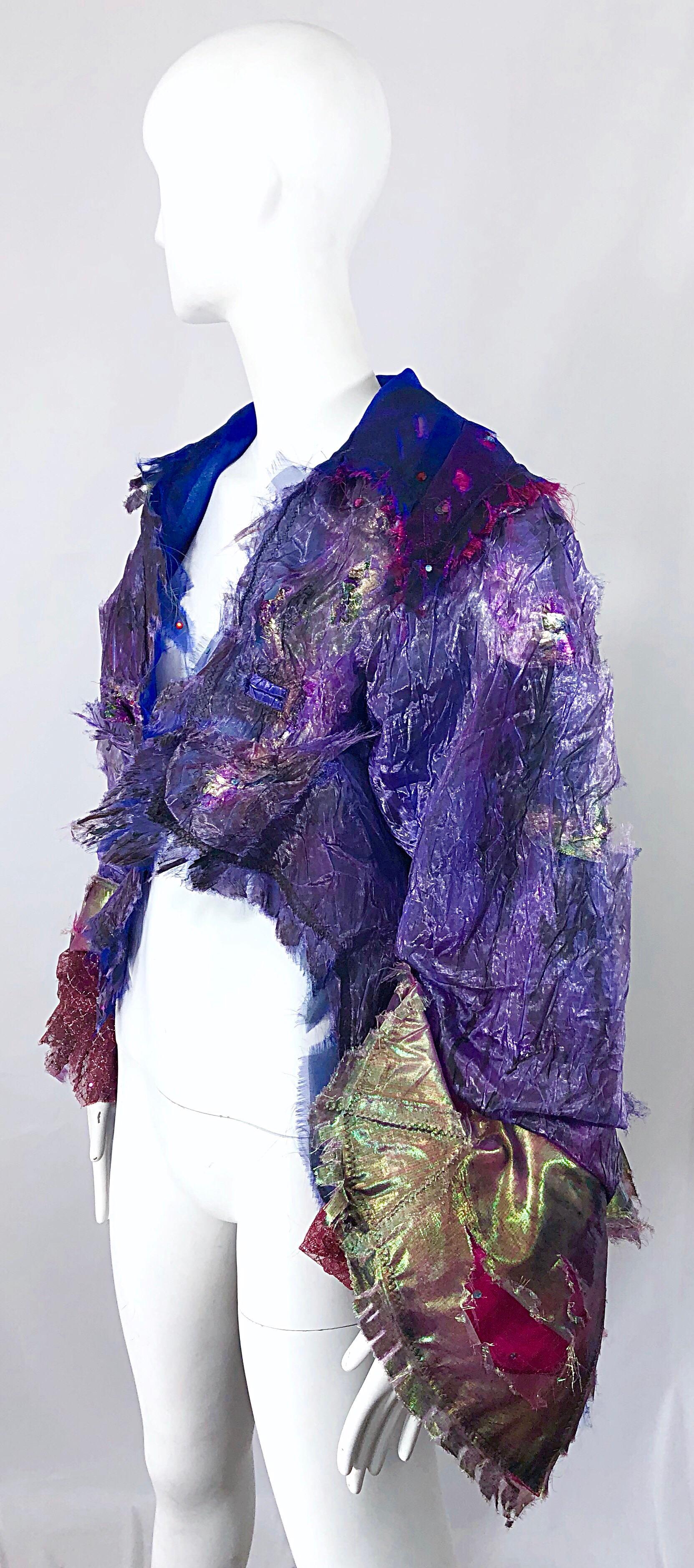 Paul Tazewell Tony Award Winner OOAK Purple Pink Rhinestone Custom Jacket For Sale 3