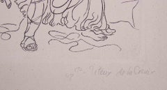 Edipe - Original  Etching by Paul Titeux de La Croix - 1948