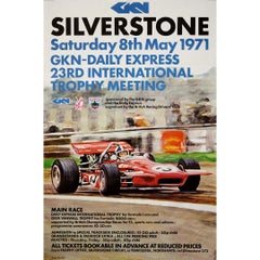 1971 original poster by Paul Torr - GKN Daily Express 23rd International Trophy