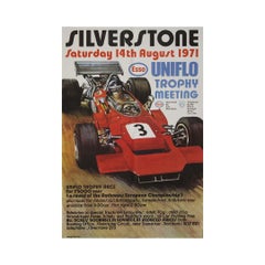 1971 original poster Silverstone Uniflo Trophy meeting