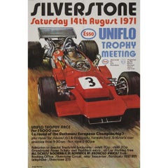 1971 original poster Silverstone Uniflo Trophy meeting