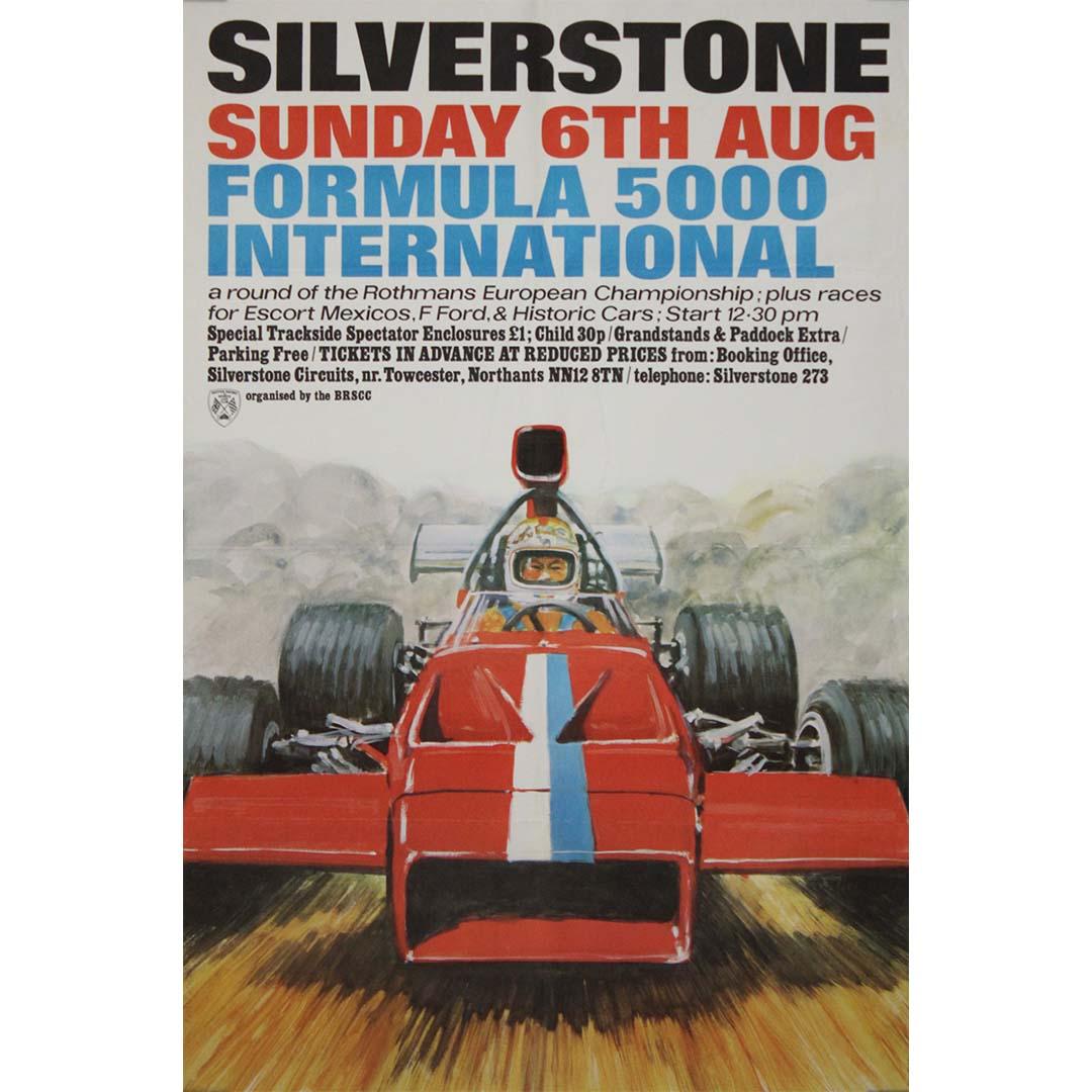 Print Paul Torr - Affiche originale de 1970, course internationale de Formule 5000 à Silverstone
