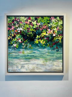 Rosa de los perros - pintura al óleo paisaje realismo original - obra de arte contemporánea