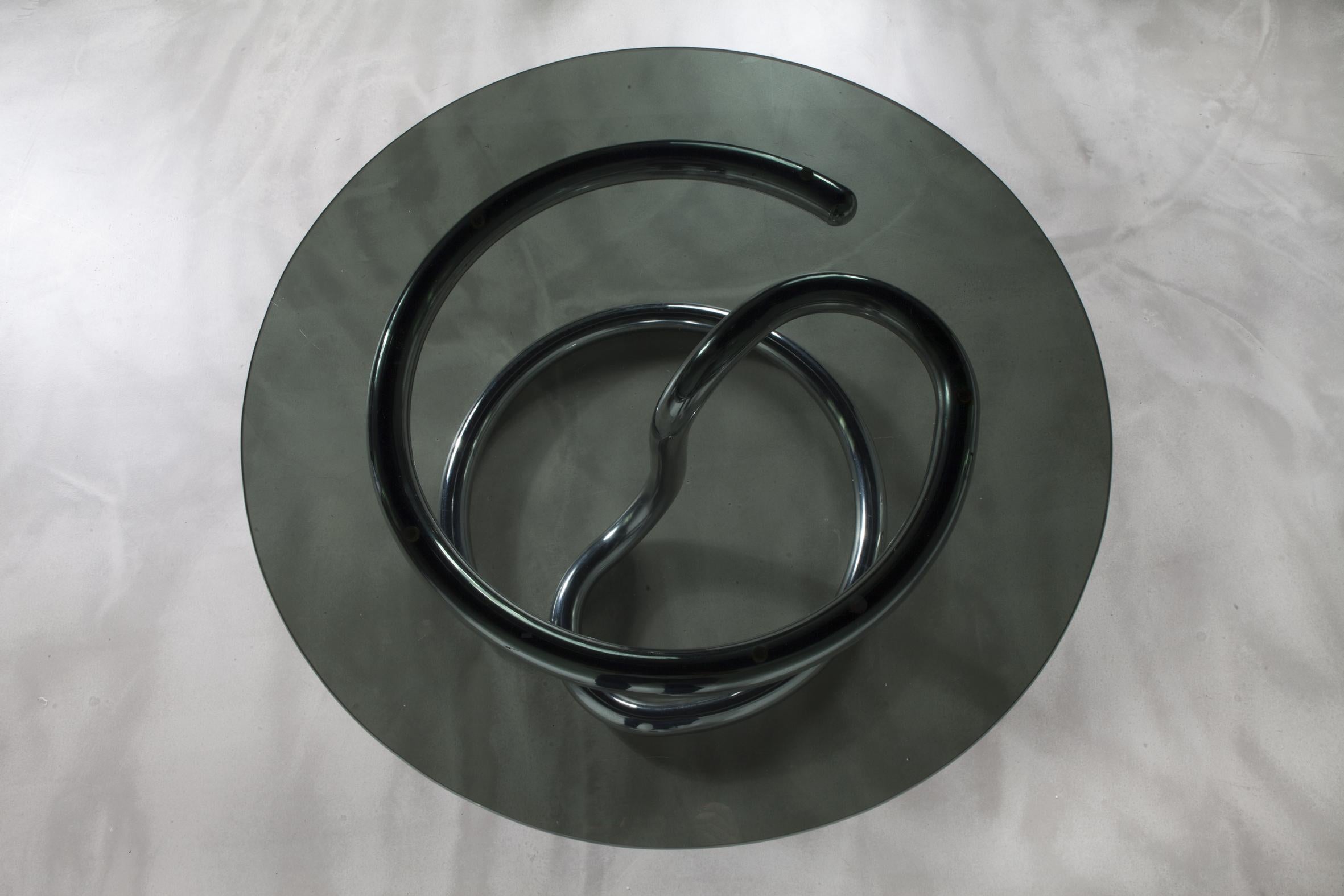 'Anaconda' side table produced by Strässle Torino, designed by Paul Tuttle.