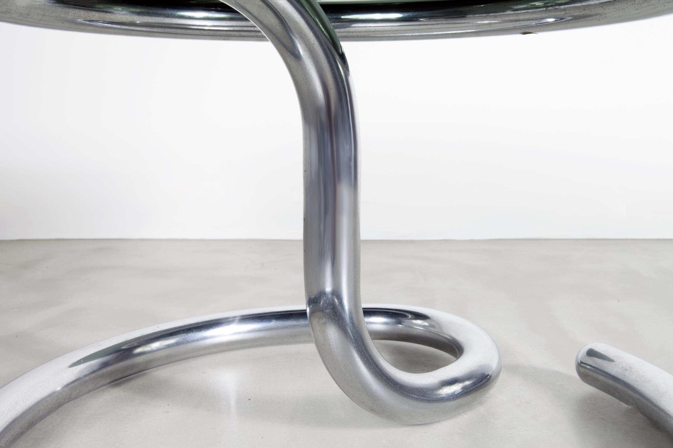 Mid-Century Modern Paul Tuttle 'Anaconda' Side Table, 1970s For Sale