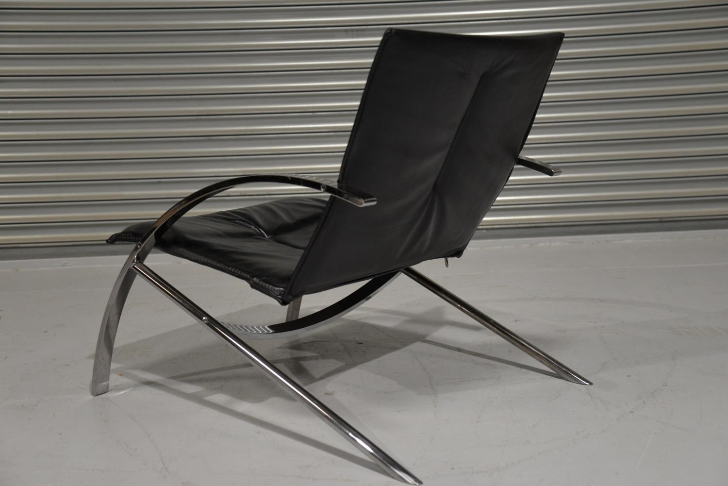 Mid-Century Modern Paul Tuttle Arco Lounge Chair Designed for Strassle, 1970s For Sale