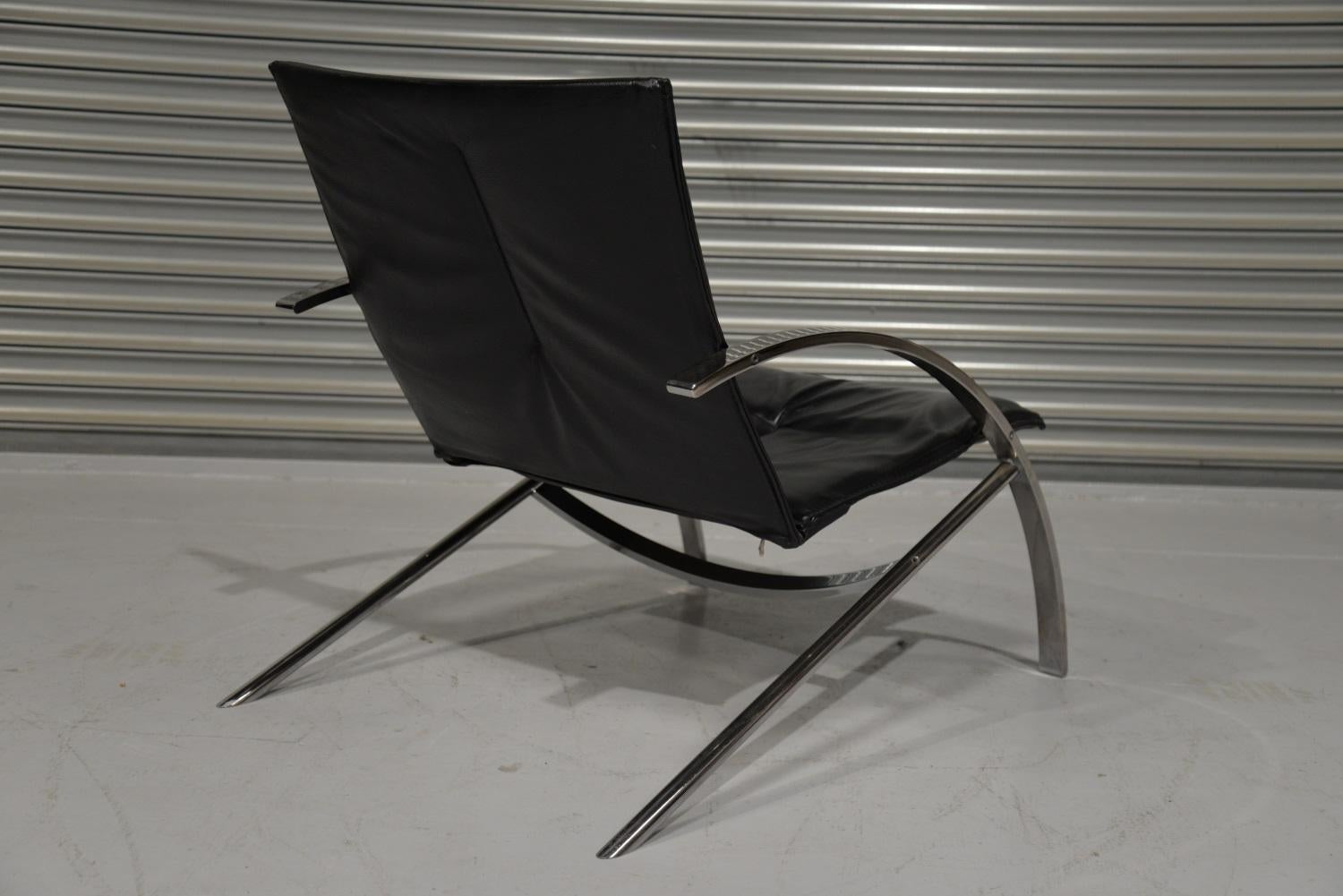 Paul Tuttle Arco Lounge Chair Designed for Strassle, 1970s In Good Condition For Sale In Fen Drayton, Cambridgeshire