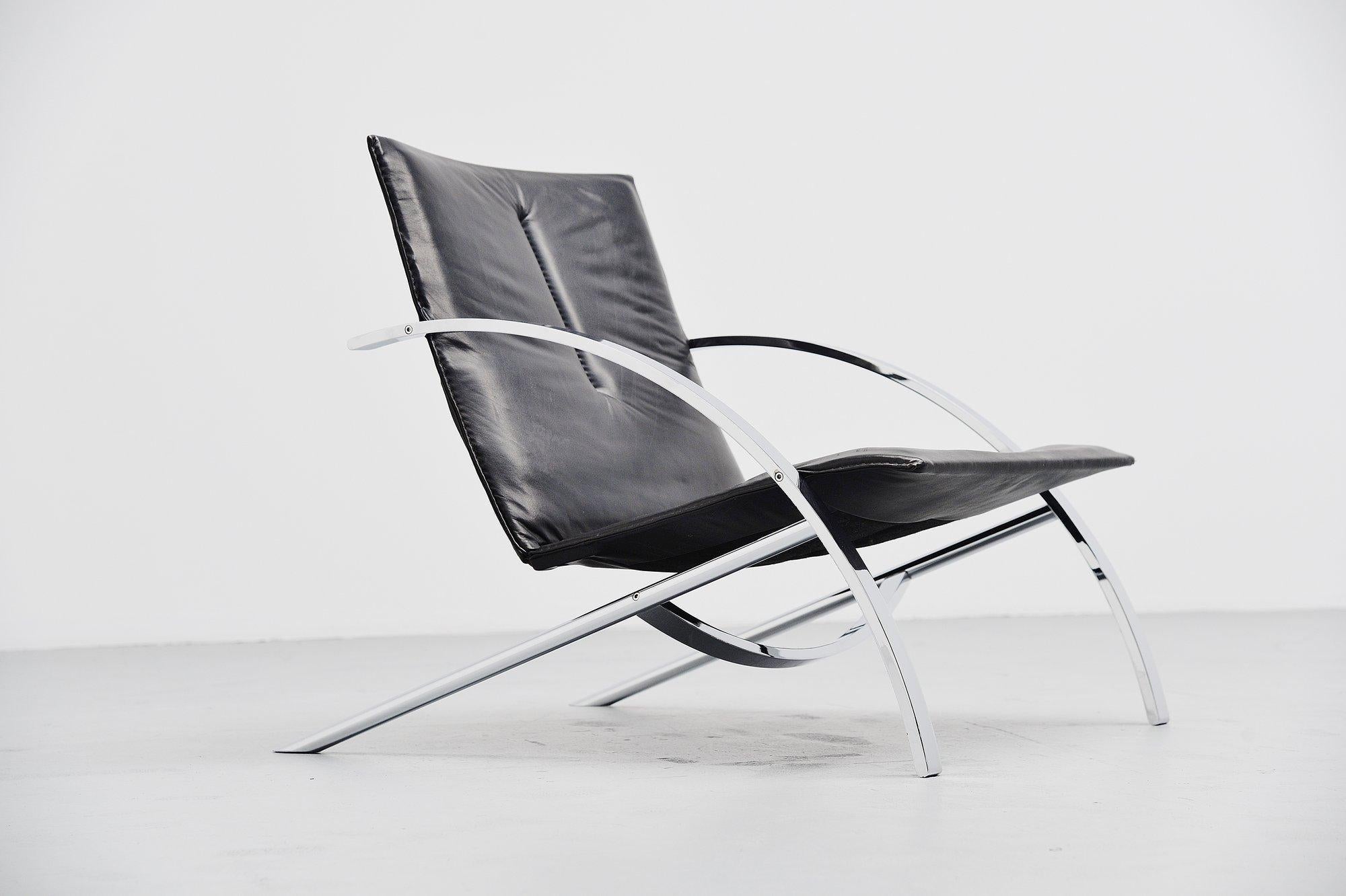 Swiss Paul Tuttle Arco Lounge Chair Strassle Switzerland, 1976