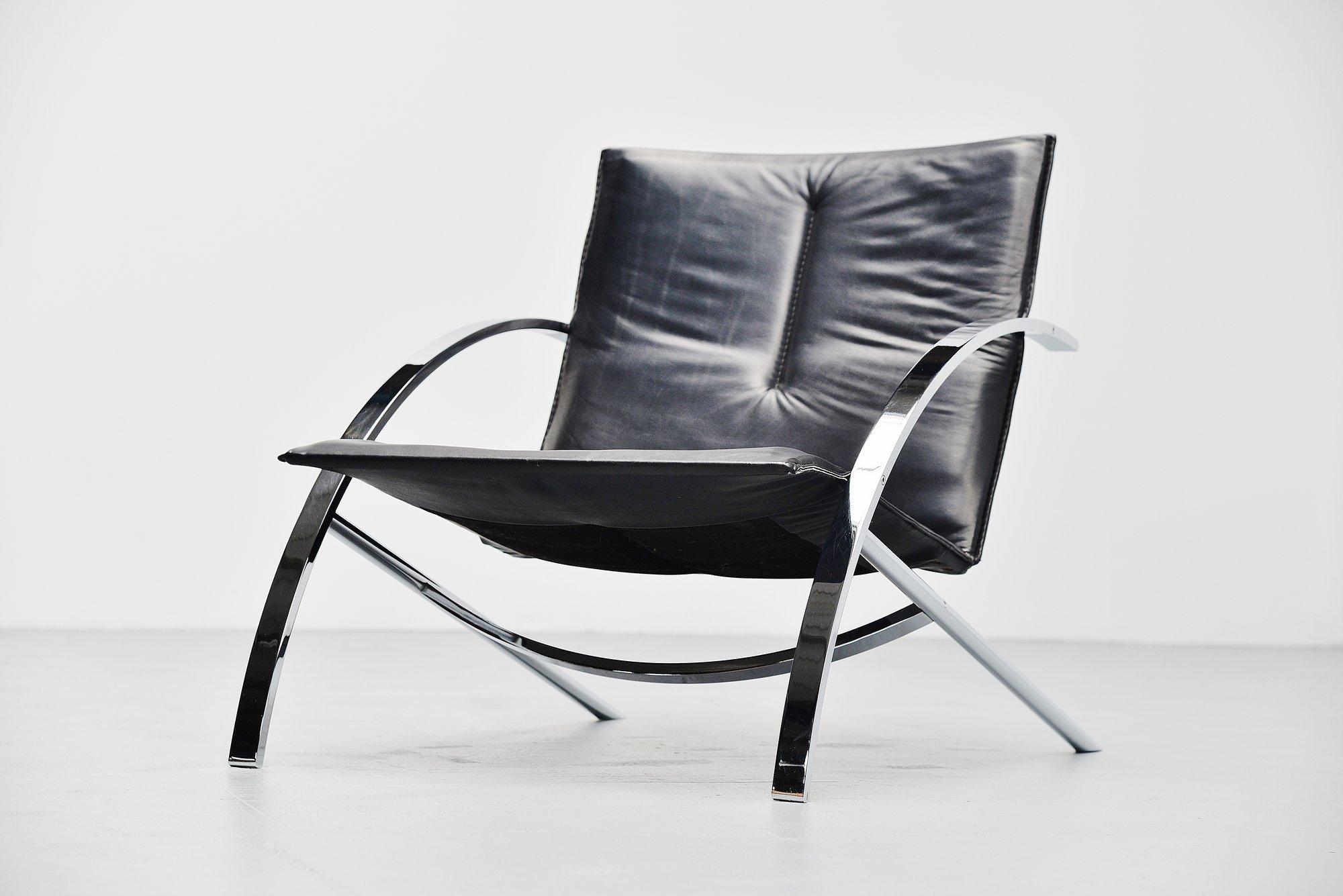 Paul Tuttle Arco Lounge Chair Strassle Switzerland, 1976 In Good Condition In Roosendaal, Noord Brabant