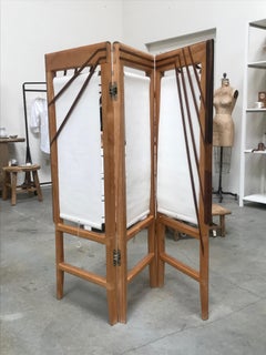 Paul Tuttle + Bud Tullis Custom Studio Craft Screen Room Divider, 1980's