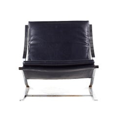 Paul Tuttle for Carson Johnson Mid Century "Z" Chrome Lounge Chair