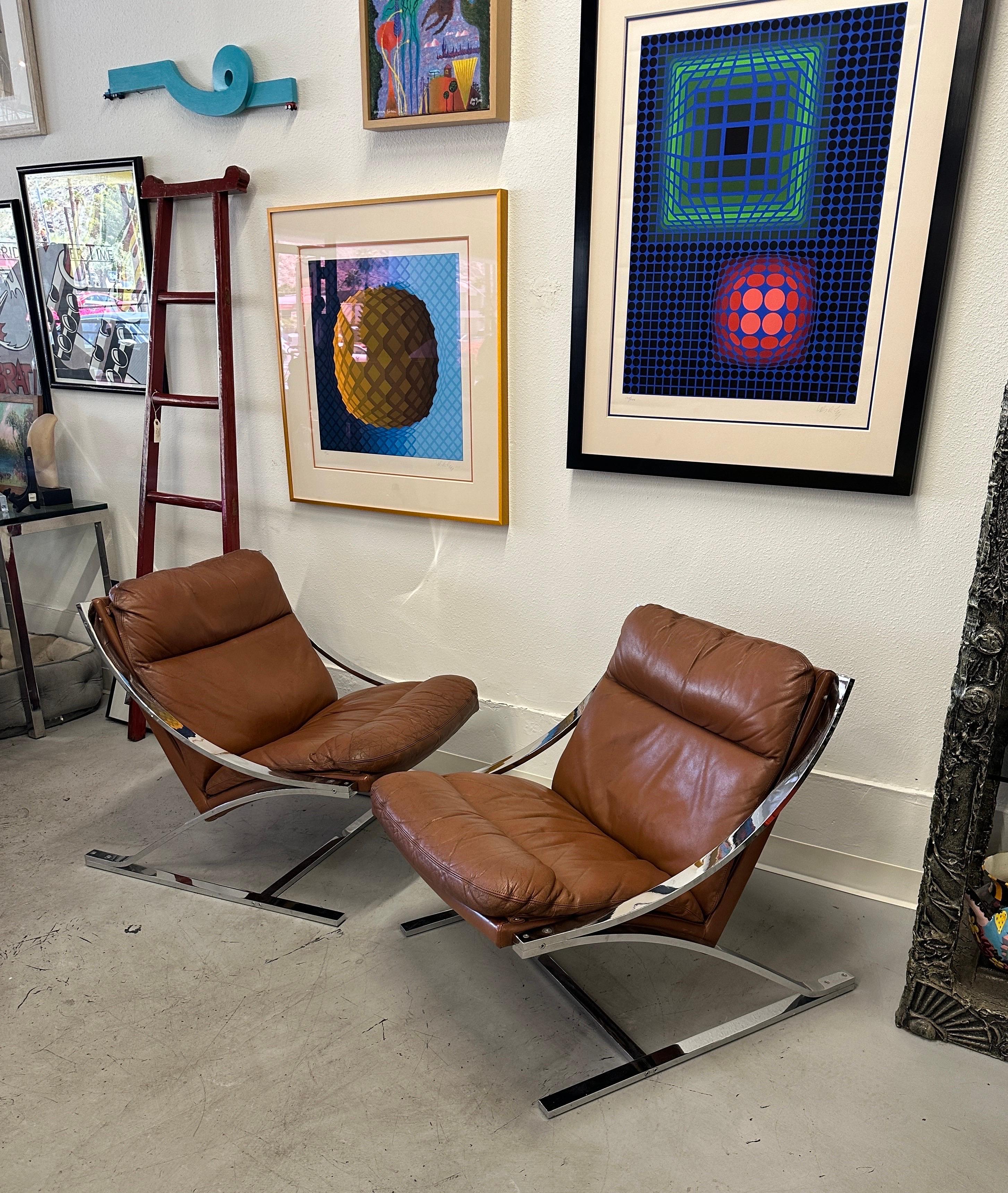 Late 20th Century Paul Tuttle for Strassle Intl Zeta Chairs For Sale