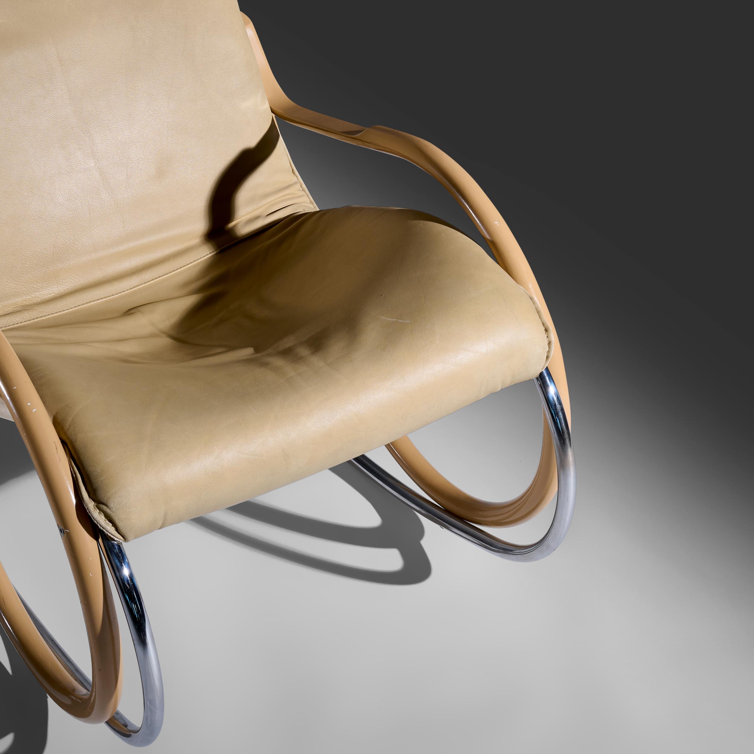 Fine XX secolo Sedia a dondolo Paul Tuttle modello 