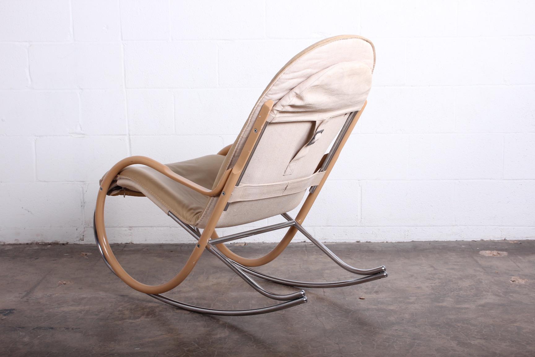 Late 20th Century Paul Tuttle 'Nonna' Rocking Chair For Sale