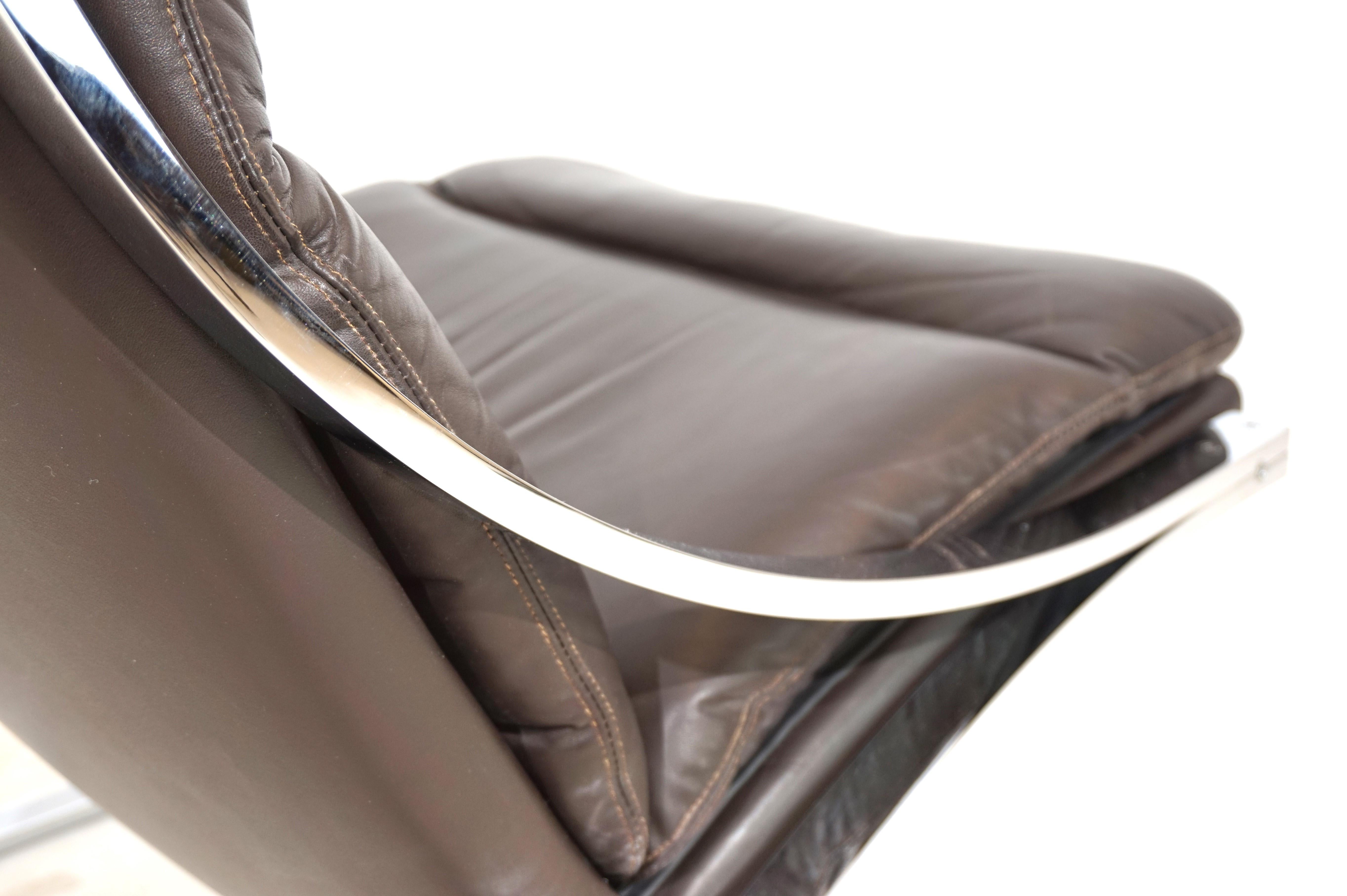 Swiss Paul Tuttle Zeta leather armchair for Strässle International