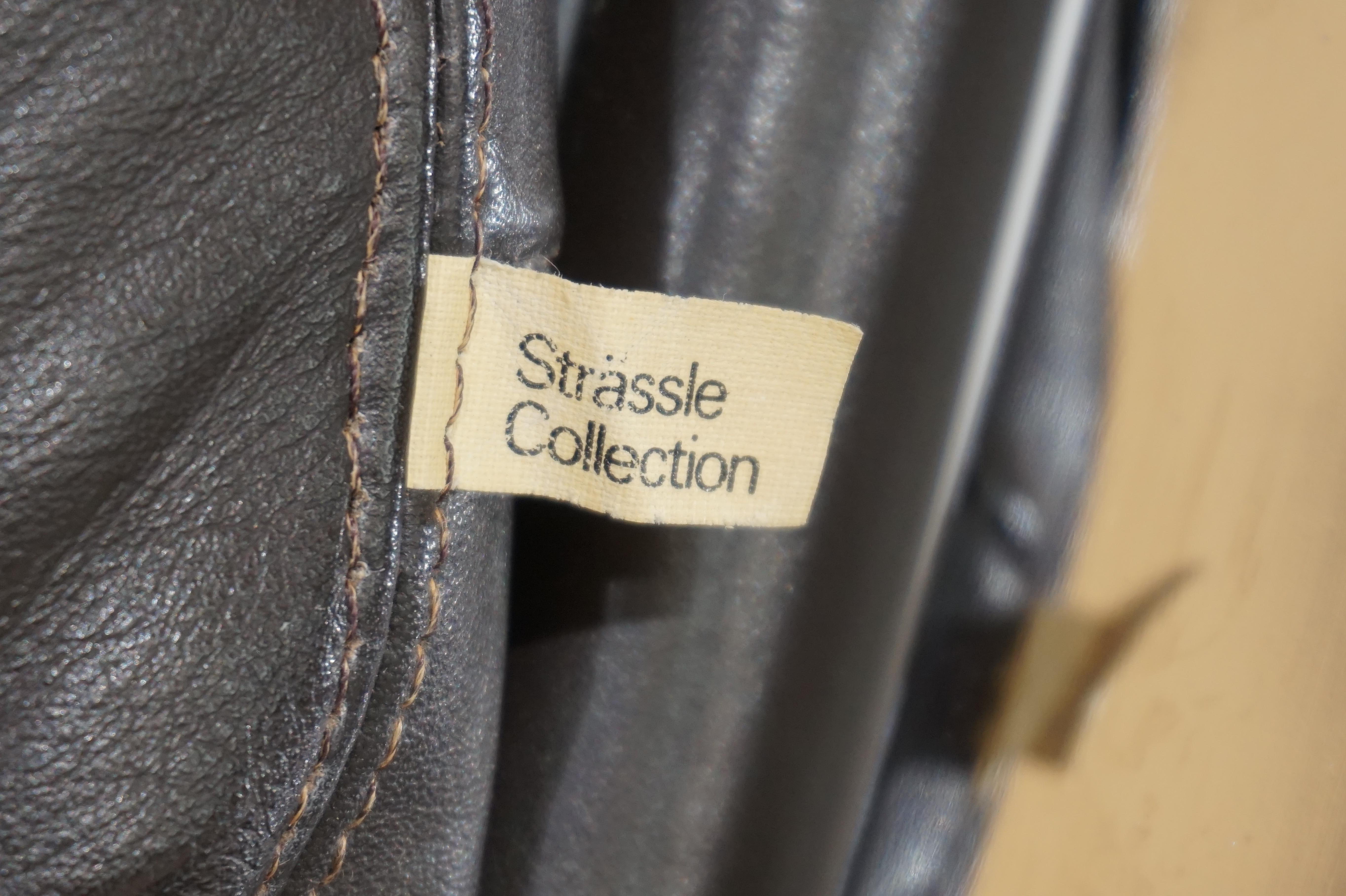 Paul Tuttle Zeta leather armchair for Strässle International For Sale 2