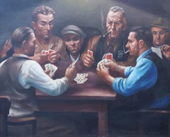 Card Players, Playing Five Card Stud