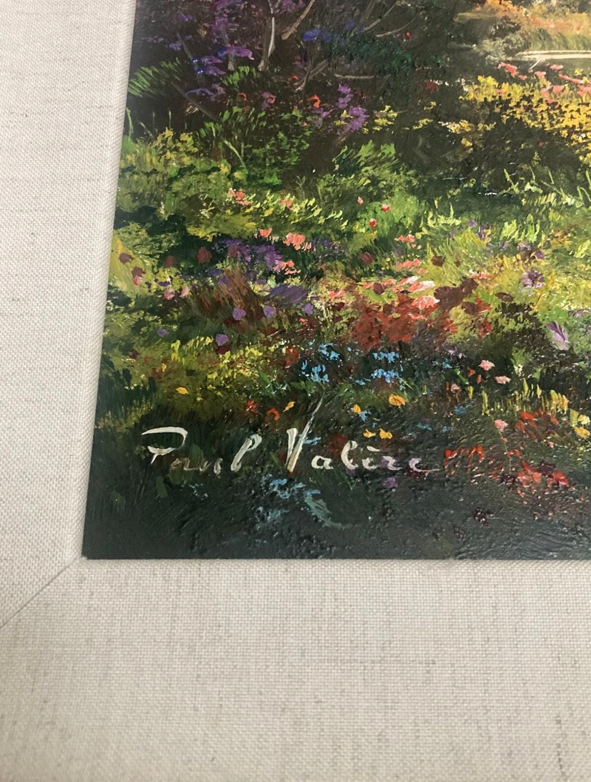 Paul Valere original oil painting on canvas. In good condition measures 30x26.