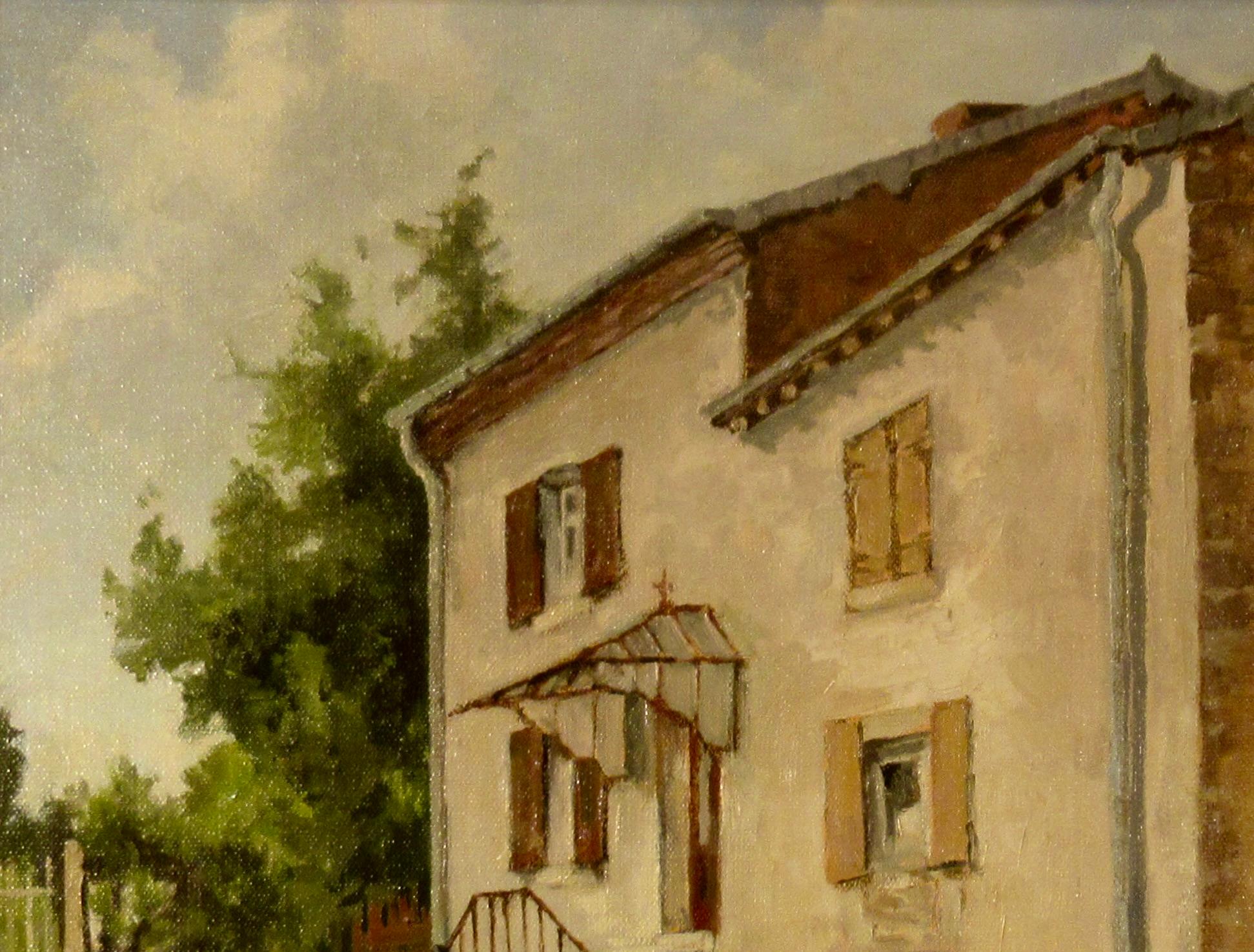 Casa a Sainte Cecil, Belgio - Painting Impressionismo di Paul Van Hoye