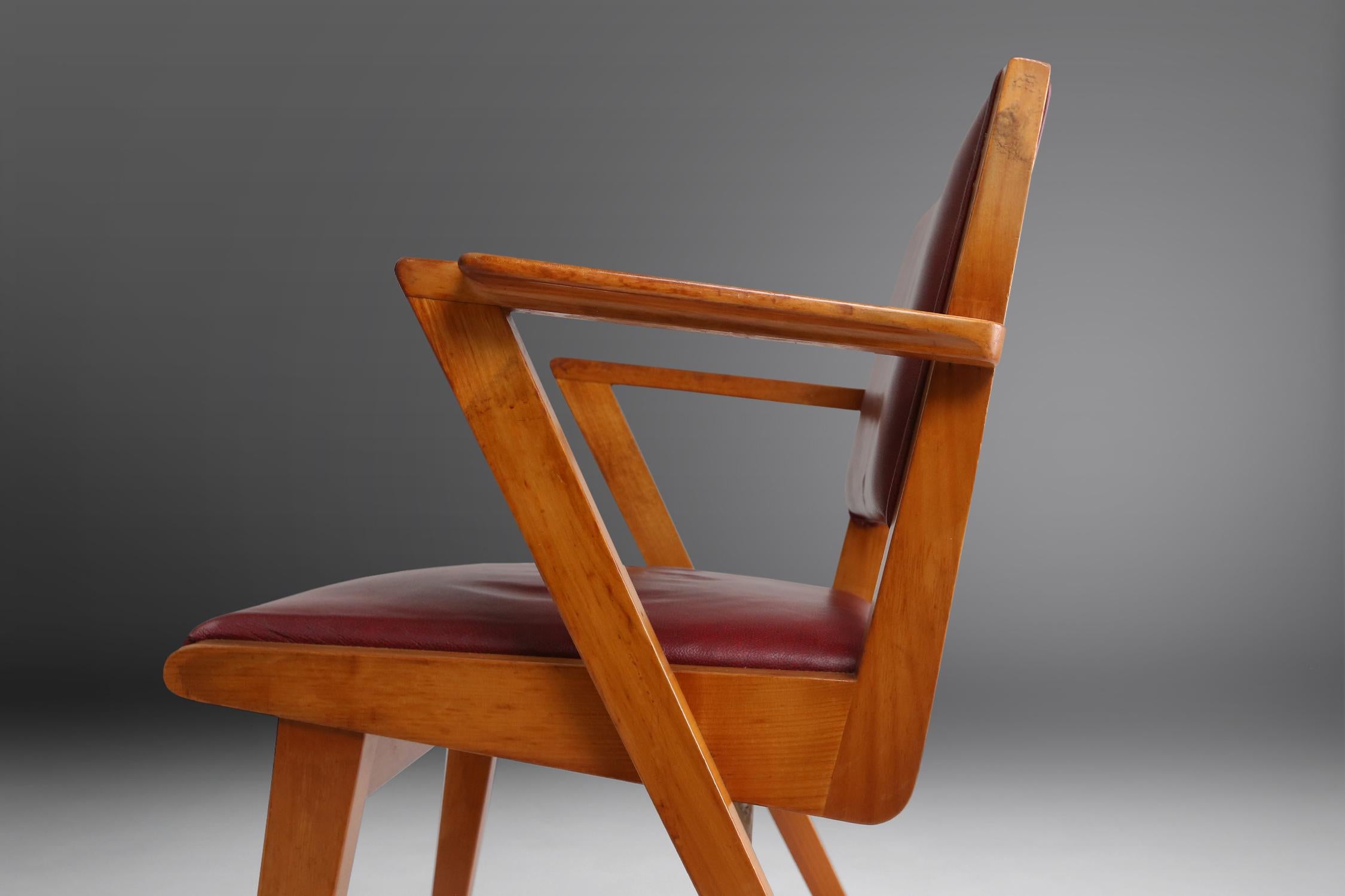 Paul Vandenbulcke Chair by De Coene For Sale 2