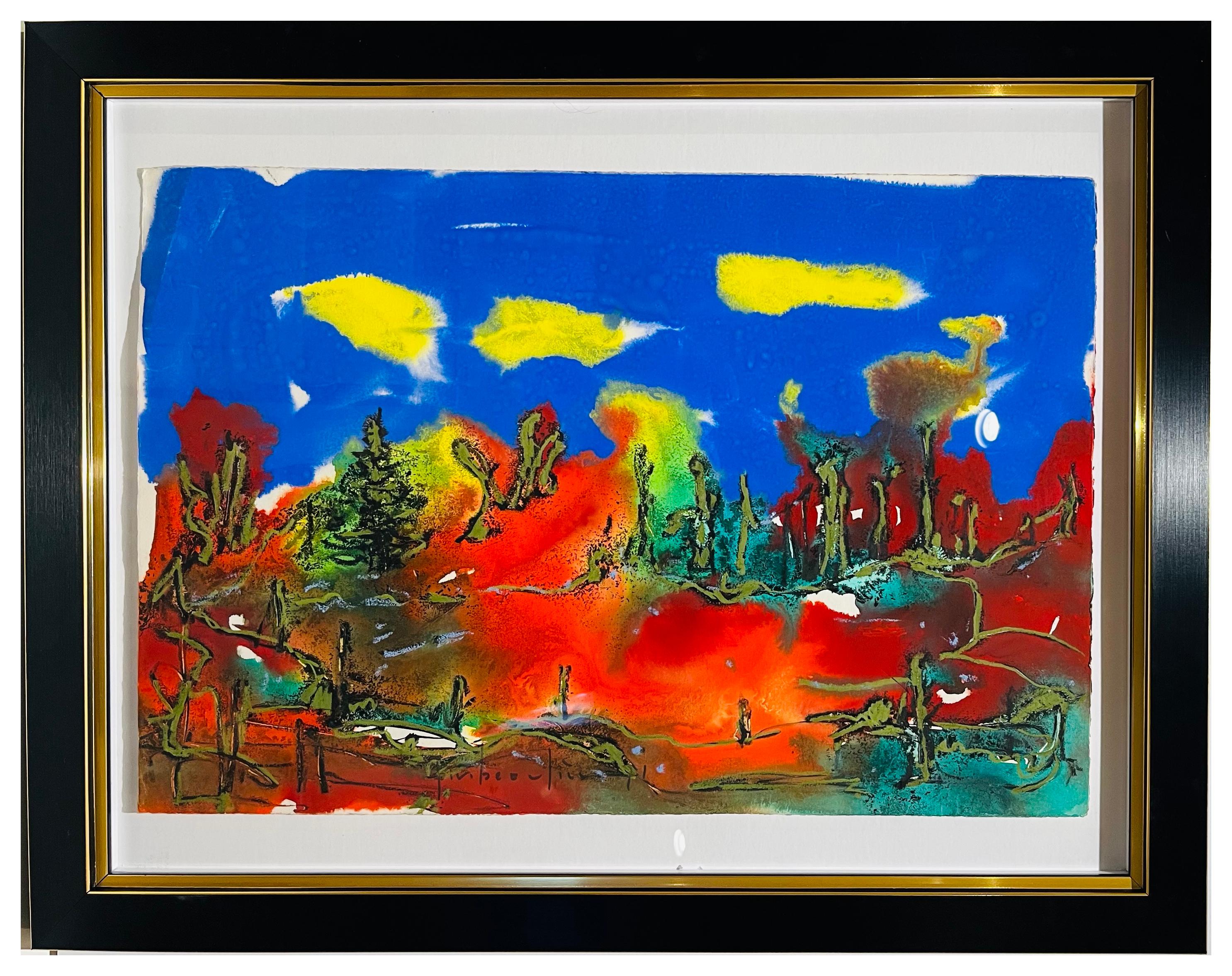 Sin título (Bosque) - Painting de Paul Vanier Beaulieu