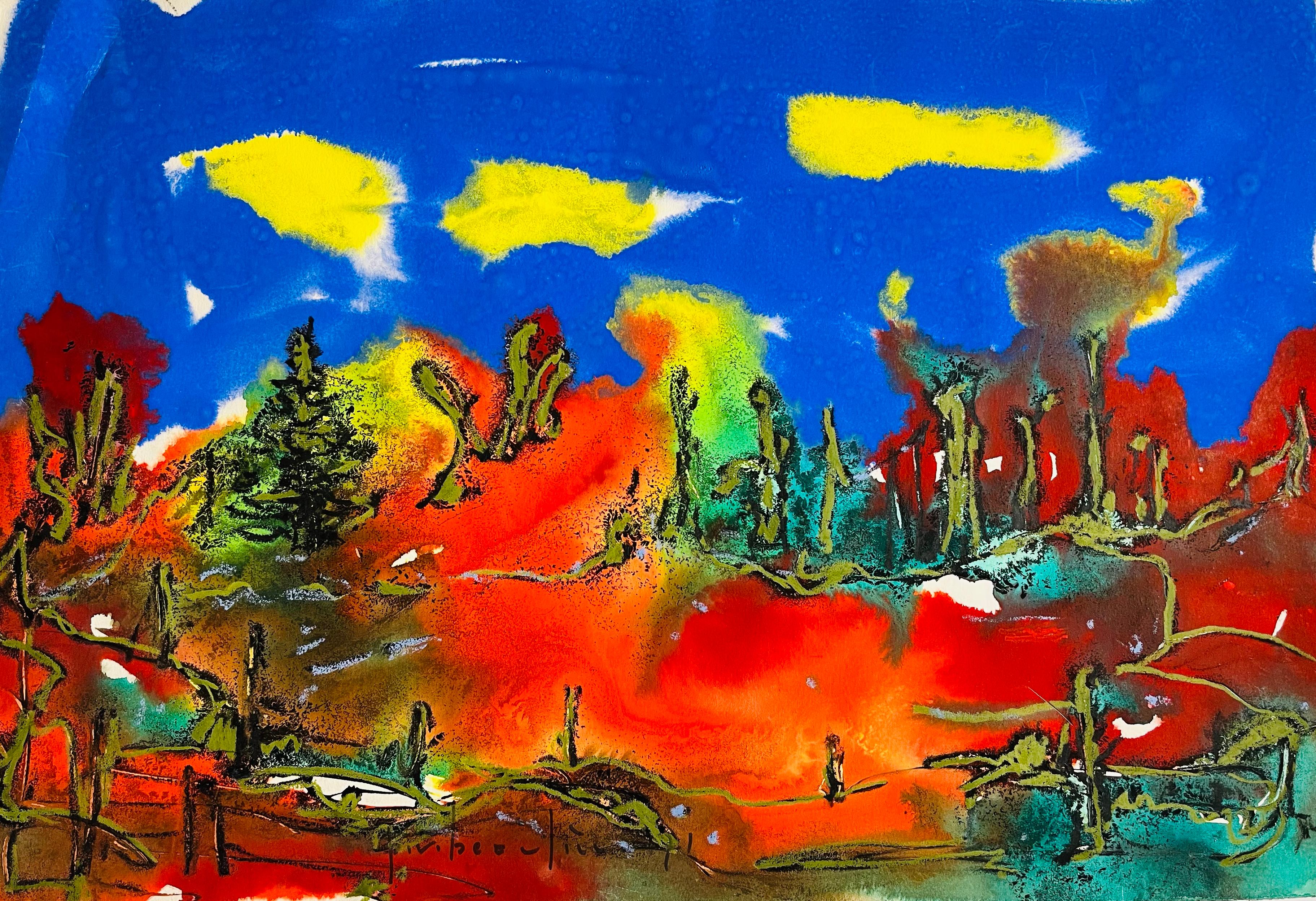 Landscape Painting de Paul Vanier Beaulieu - Sin título (Bosque)