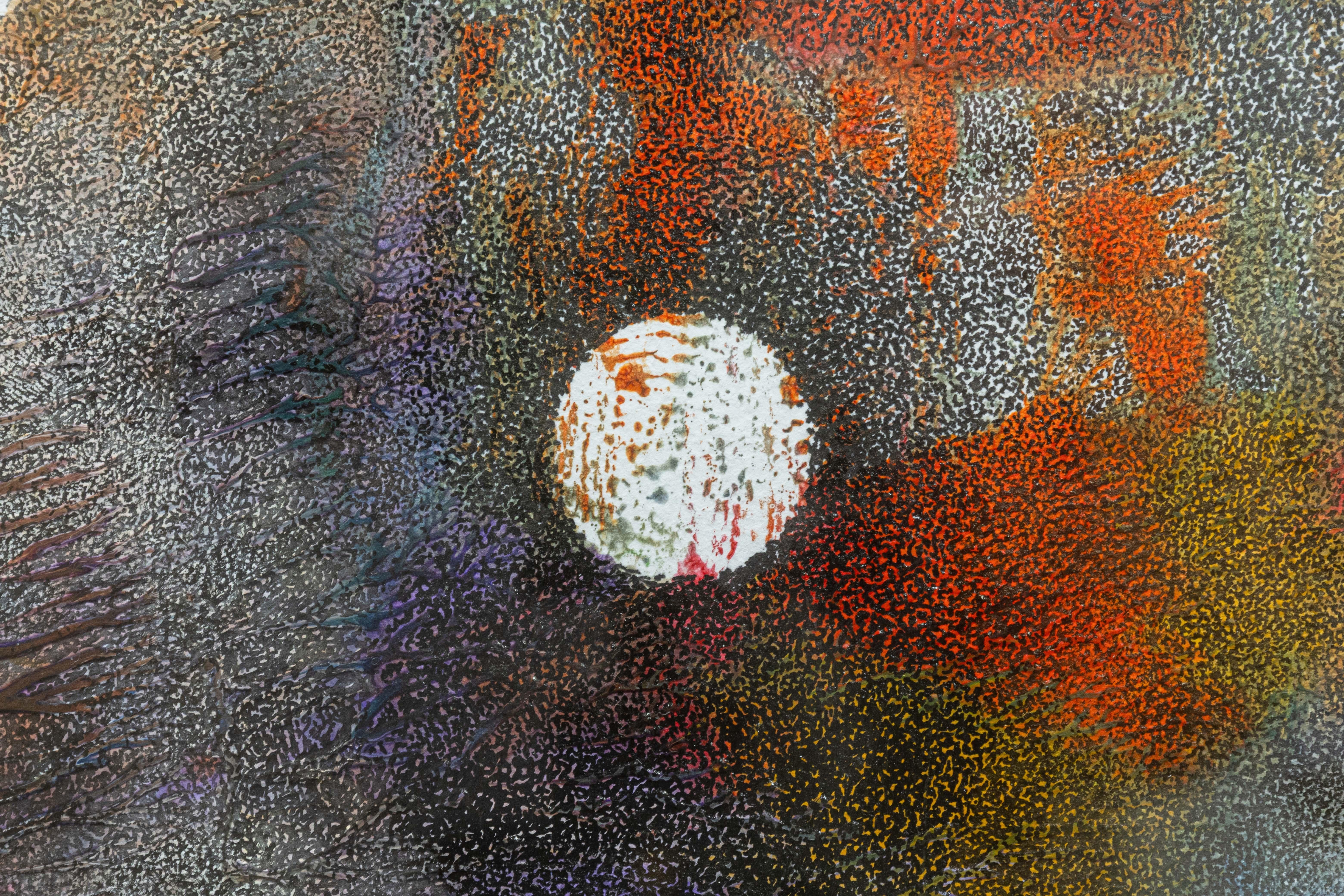 Paul VerBurg You Be You Signiert Zeitgenössische Feder und Tinte über Acryl Monoprint im Zustand „Gut“ im Angebot in Keego Harbor, MI